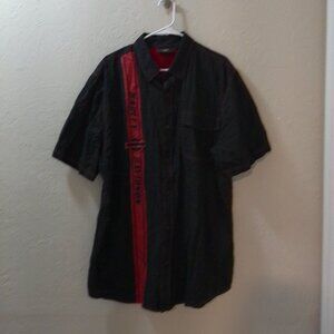 Harley-Davidson MotorClothes XL Black Red Button Up